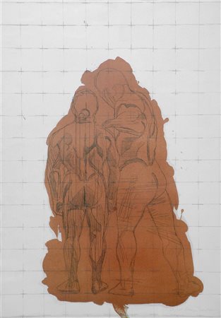 TORNABUONI LORENZO (1934 - 2004) Senza titolo. Litografia. Cm 50,00 x 70,00....