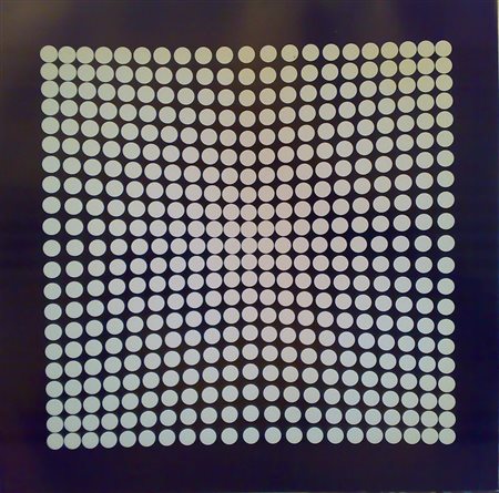 VASARELY VICTOR (1906 - 1997) Senza titolo. Serigrafia tipografica su platica...