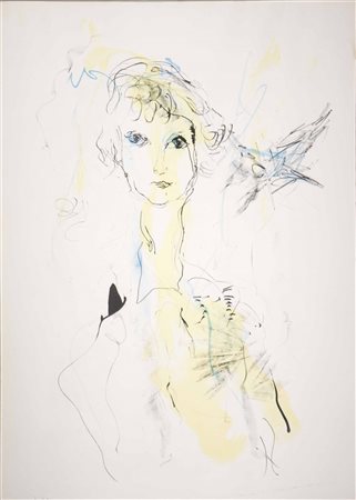 TRECCANI ERNESTO (1920 - 2009) Vanessa. Serigrafia.. Cm 50,00 x 35,00.