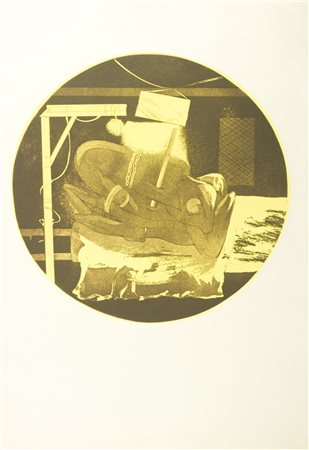 ORELLANA GASTON (n. 1933) Senza titolo. Litografia. Cm 70,00 x 50,00....