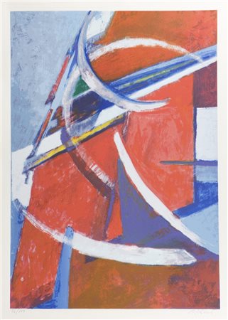 PIZZINATO ARMANDO (1910 - 2004) Senza titolo. Litografia. Cm 70,00 x 50,00....