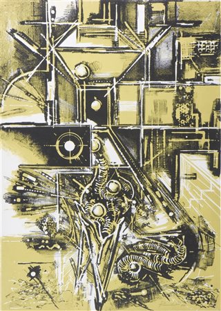 RAMBELLI DOMENICO (1886 - 1972) Senza titolo. Litografia. Cm 70,00 x 50,00....