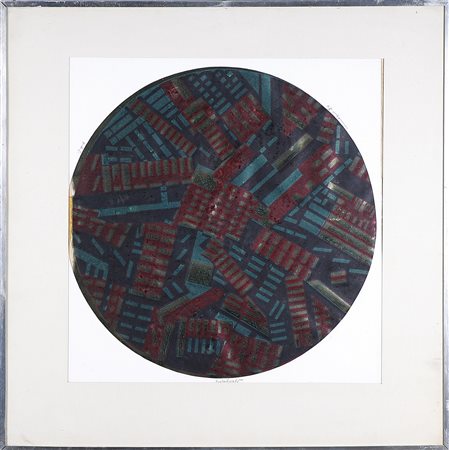 SCIRPA PAOLO (n. 1934) Immagine. 1970. Litografia. Cm 50,00 x 50,00. P.d.s....