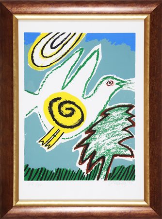 CORNEILLE (1922 - 2010) Senza titolo. 1995. Litografia. Cm 50,00 x 35,00....