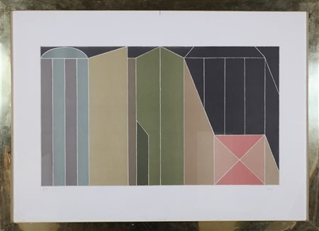 UNCINI GIUSEPPE (1929 - 2008) Senza titolo. Litografia. Cm 100,00 x 70,00....