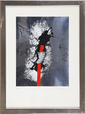 SCANAVINO EMILIO (1922 - 1986) Senza titolo. Litografia. Cm 50,00 x 70,00....