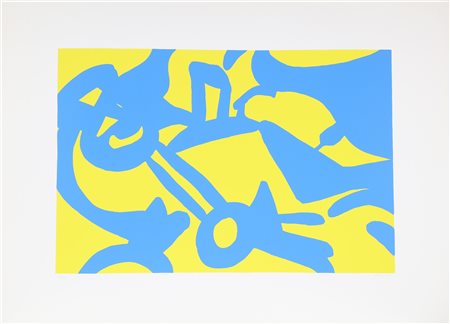 ACCARDI CARLA (n. 1924) Senza titolo. Serigrafia. Cm 105,00 x 75,00. 64/99....