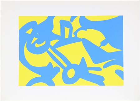 ACCARDI CARLA (n. 1924) Senza titolo. Serigrafia. Cm 105,00 x 75,00. 66/99....