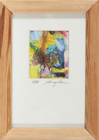 MISSAGLIA RENATO (n. 1946) Senza titolo. 1997. Tecnica mista su carta. Cm...