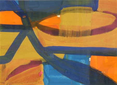 CADORET MICHEL (1912 - 1985) Senza titolo. Tempera su cartoncino. Cm 29,50 x...