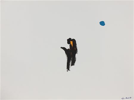 RENAUD ULYSSE (n. 1948) Senza titolo. 1986. Acrilico su carta. Cm 76,00 x 57,00.