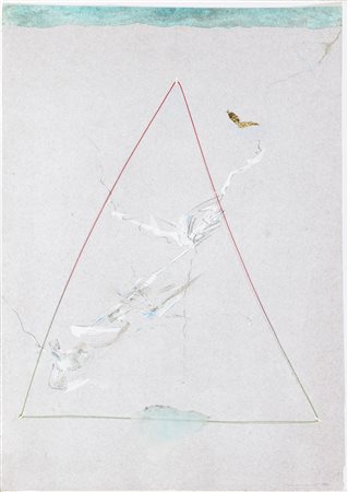 CAMPANI LUCIA Senza titolo. 1980. Tecnica mista su carta. Cm 25,00 x 34,00.