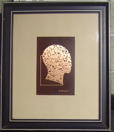 BRUNORI GIORGIO (n. 1928) REPERTORIO ARCHEOLOGICO. Tecnica mista su cartone....