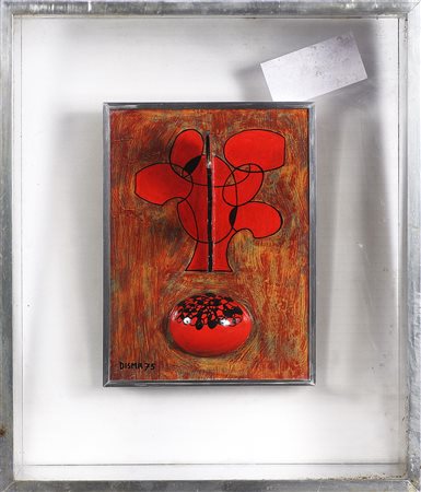 TUMMINELLO DISMA (n. 1930) Logiche Caitya n.9. 1975. Tecnica mista su tavola....