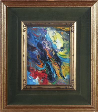 SECAN GEORGE (1913 - 1987) Senza titolo. Olio su tela . Cm 18,00 x 24,00....