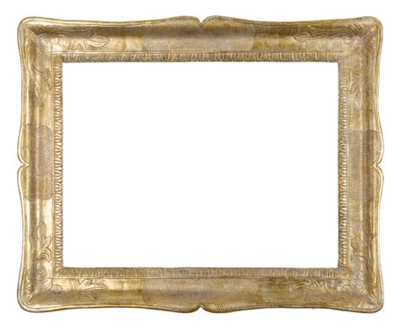 CORNICE a guantiera in legno dorato ad argento a mecca (cm 45 x 59,5). Siciia...