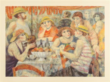 REMO SQUILLANTINI (Stia 1920 - Firenze 1996) SERIGRAFIA a colori prova...