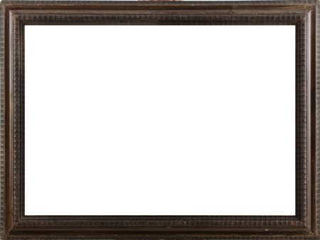 CORNICE in legno laccato. Sicilia primi '900 Misure: cm 118 x 87,5