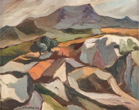 GIOVANNI BARTOLONE (Bagheria) OLIO su tela "paesaggio". Datato 1973 Misure:...