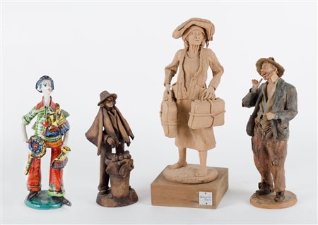 LOTTO composto da Giovanni Fiscko SCULTURA "figura femminile", Filippo Romano...