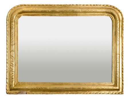 SPECCHIERA in legno dorato. Sicilia XIX secolo Misure: cm 83 x 65