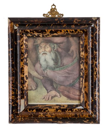 CORNICE in tartaruga. Sicilia XIX secolo Misure: cm 37,5 x 43,5