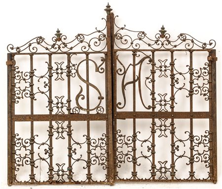 CANCELLETTO d'altare in ferro ed ottone. Sicilia primi '800 Misure: cm 127 x 111