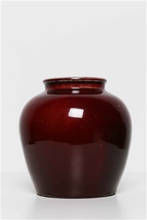 Arte Cinese Vaso in ceramica invetriata Sang de beuf Cina, XIX secolo. -. Cm...