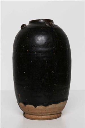 Arte Cinese Vaso ovale in terracotta Cina, dianstia Song. -. Cm 10,40 x...