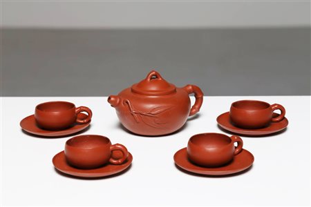 Arte Cinese Set da the in terracottaYixing Cina, XX secolo. . Cm 17,00 x...
