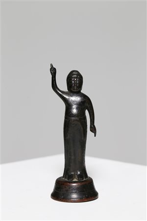 Arte Giapponese Statua in bronzo raffigurante Buddha Giappone, XVIII secolo....