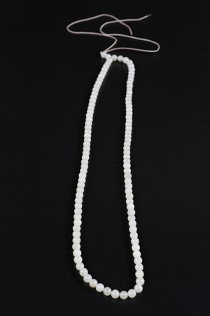 Arte Cinese Mala in giada bianca Cina, XIX secolo. -. Cm 39,00.