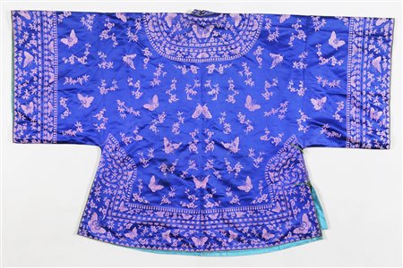 Arte Cinese Vestito cinese in seta viola Cina, dinastia Qing, XIX secolo. -....