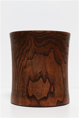 Arte Cinese Porta pennelli in legno con venature a vista Cina, XIX - XX...