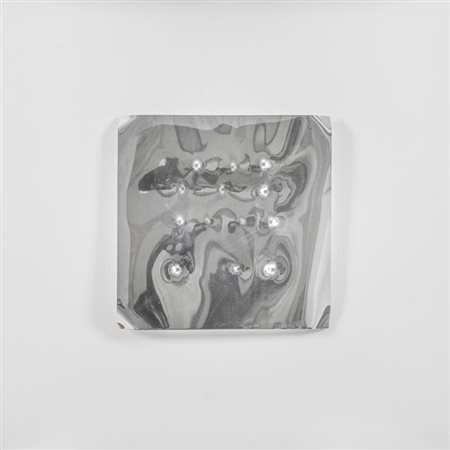 Angelo Brescianini (Brescia 1948) Spari Multiplo in alluminio cromato, cm....