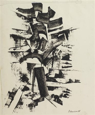 Alvaro Monnini (Firenze 1922 Milano 1998) Senza titolo 1958 China su...