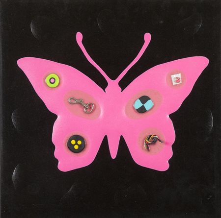 Renzo Nucara (Crema 1955) Butterfly effect 2012 Assemblaggio e tecnica mista...