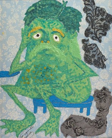 Lou Laurin Lam (Stoccolma 1934 Parigi 2012) Un sogno alla rovescia Olio e...