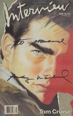 Andy Warhol (Pittsburg 1928 New york 1987) Interview - Tom Cruise 1985...