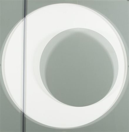 Sara Campesan (Mestre 1924) Mobil quadrato 1969 Legno e perspex, cm. 80x80x5...