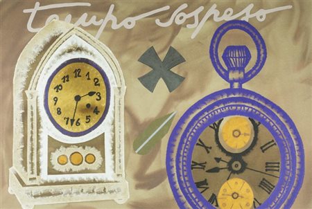 Concetto Pozzati (Vò di Padova 1935) Tempo sospeso 2008 Smalto e acrilico su...