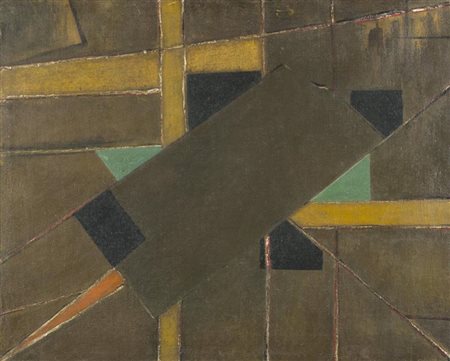 Mauro Reggiani (Nonentola (Mo) 1897 Milano 1980) Composizione 1957 Olio su...