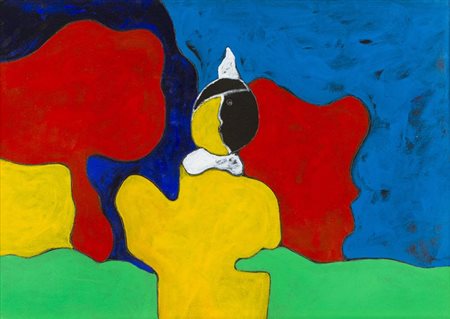 Tano Festa (Roma 1938 1987) Senza titolo 1985-86 Acrilico su tela, cm. 50x70...