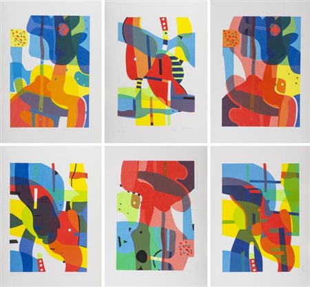 Pierre Hamon (Bruxelles 1933) Senza titolo 1973 Cartella contenente 6...