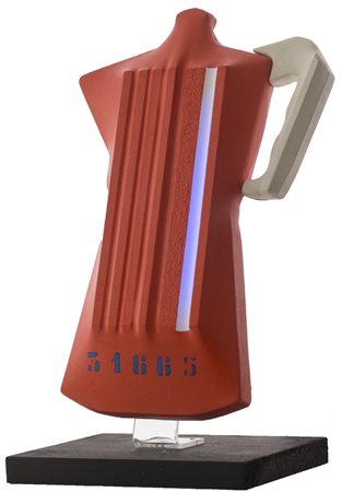 Fabrizio Giorgi (Livorno 1953) Caffè Tela estroflessa su legno sagomato con...