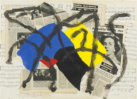 Arturo Carmassi (Lucca 1925 Empoli, Fi 2015) Senza titolo 1976 Collage e...