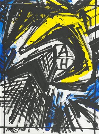 Vinicio Berti (Firenze 1921 1991) Immagine Antagonismo Costruzione AH 1986...