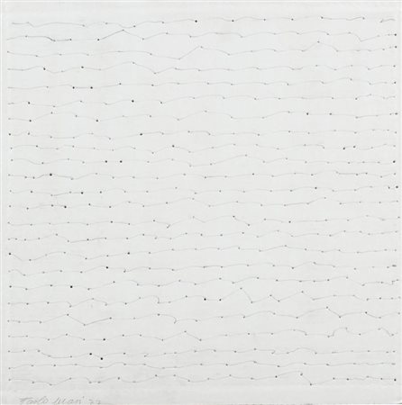 Paolo Masi (Firenze 1933) Senza titolo 1977 Grafite e buchi su cartone...