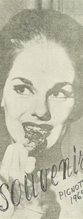 Lamberto Pignotti (Firenze 1926) Souvenir 1969 Stampa e biro su carta, cm....