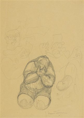 Lucio Fontana (Rosario di Santa Fè 1899 Comabbio 1968) Studi per figure 1941...